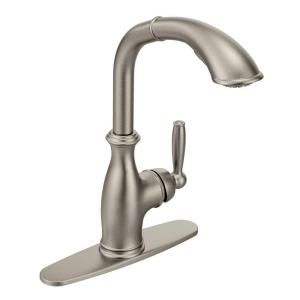 MOEN Brantford Single Handle Pull Out Sprayer Kitchen Faucet in Stainless 7285CSL