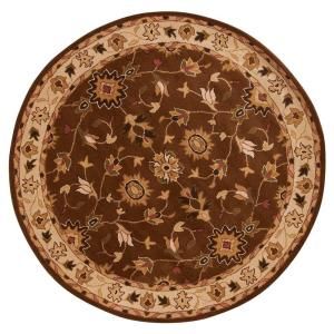 Home Decorators Collection Thornbury Brown and Beige 5 ft. 9 in. Round Area Rug 0373260820