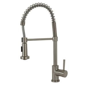 Fontaine Single Handle Pull Down Sprayer Kitchen Faucet in Brushed Nickel LNF RSPK SS