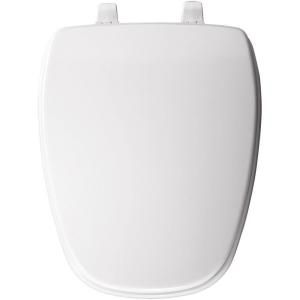 BEMIS Elongated Closed Front Toilet Seat in White 124 0215 000