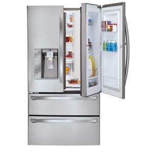 LG Electronics 30.3 cu. ft. French Door in Door Refrigerator in Stainless Steel LMX30995ST