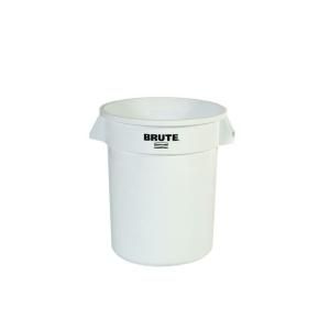 Rubbermaid Commercial Products BRUTE 20 gal. White Trash Container without Lid FG 2620 WHI
