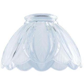 Westinghouse 4 3/4 in. x 7 1/2 in. Clear Etched Fan and Fixture Shade 8159600
