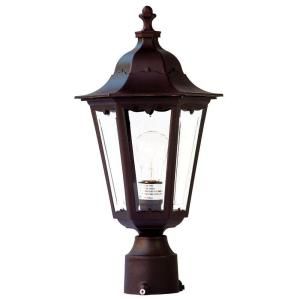 Acclaim Lighting Tidewater Collection Post Mount 1 Light Outdoor Architectural Bronze Light Fixture 47ABZ