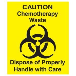 Rubbermaid Commercial Products Chemotherapy Waste Decal DISCONTINUED RCP CD 1