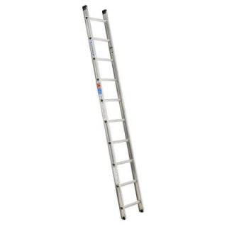 Werner 10 ft. Aluminum D Rung Straight Extension Ladder with 300 lb. Load Capacity Type IA D1510 1