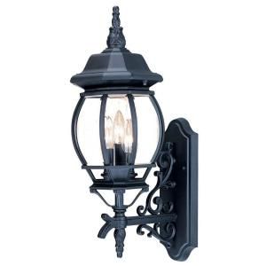 Acclaim Lighting Chateau Collection Wall Mount 3 Light Outdoor Matte Black Light Fixture 5151BK