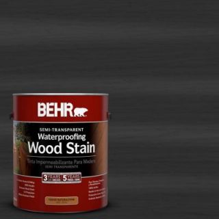 BEHR 1 gal. #ST 102 Slate Semi Transparent Waterproofing Wood Stain 307701