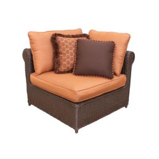 Hampton Bay Cibola Patio Sectional Corner Chair with Nutmeg Cushions FW HUNCACHF I2