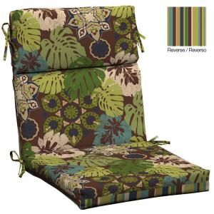 Hampton Bay Reversible Lakeside Dining Chair Cushion DISCONTINUED JC27062A 9D1