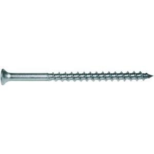Drive Straight #7 x 2 1/2 in. Stainless Steel Trim Head Square Drive Type 17 Screws (131 Pack) 50308