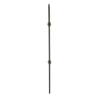 44 in. x 0.5 in. Satin Black Double Knuckle Metal Baluster 5001463