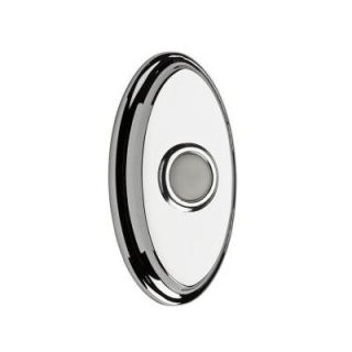 Baldwin Wired Oval Bell Button   Polished Chrome 9BR7016 003