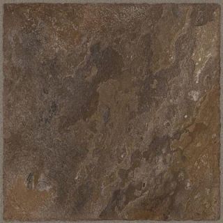 TrafficMASTER Allure Chocolate Resilient Vinyl Tile Flooring   4 in. x 4 in. Take Home Sample 100211816