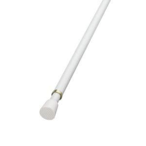 Home Decorators Collection 28 in.   48 in. L White 7/16 in. Spring Tension Curtain Rod 03 0545P