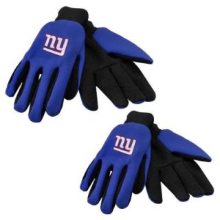 Forever Collectibles NFL License New York Giants Team Work Glove Large 2 Pack GLVWKNF11NG