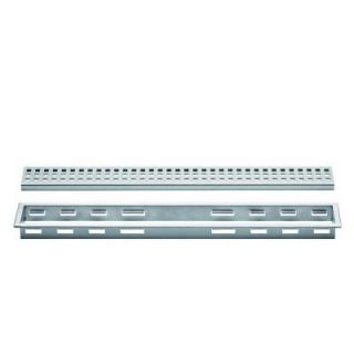 Schluter Kerdi Line Brushed Stainless Steel 48 in. Metal Perforated Drain Grate Assembly KLB30EB120