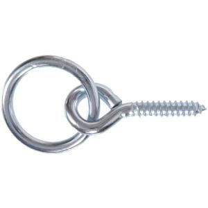 The Hillman Group 5/16 in. x 3 1/4 in. Hitching Ring with Hex Lag Screw Style 2 in. Ring in Zinc Plated (10 Pack) 322342.0