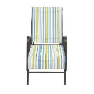 Home Decorators Collection Stripe Patio Sling Chaise Lounge (2 Pack) DISCONTINUED 0876500730
