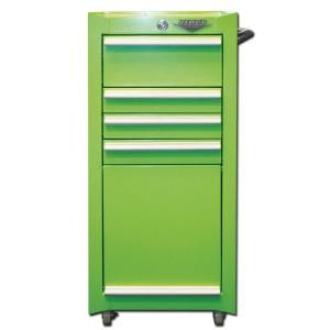 Viper 16 in. 4 Drawer Tool/Salon Cart in Lime LB1804R