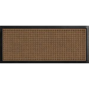 Bungalow Flooring Aqua Shield Boot Tray Squares Dark Brown 15 in. x 36 in. Pet Mat 20447521536