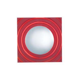 JESCO Lighting Low Voltage 8.5 in. x 8.5 in. Red Finish Companion Art Deco Wall Sconce WS294 RD
