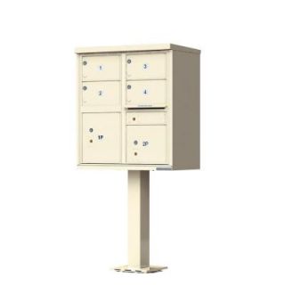 Florence 1570 Series 4 Large Mailboxes, 2 Parcel Lockers, 1 Outgoing, Vital Cluster Box Unit 1570 4T5SDAF