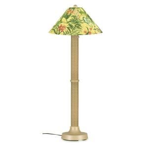 Patio Living Concepts Bahama Weave 60 in. Mojavi Floor Lamp with Soleil Shade 29165