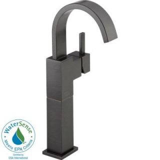 Delta Vero Single Hole 1 Handle High Arc Bathroom Vessel Faucet in Venetian Bronze 753LF RB