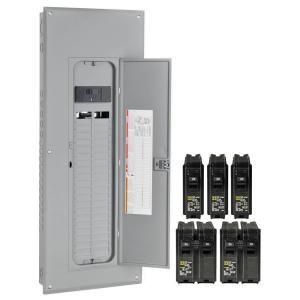 Square D by Schneider Electric Homeline 200 Amp 40 Space 40 Circuit Indoor Main Breaker Load Center with Cover Value Pack HOM40M200VP