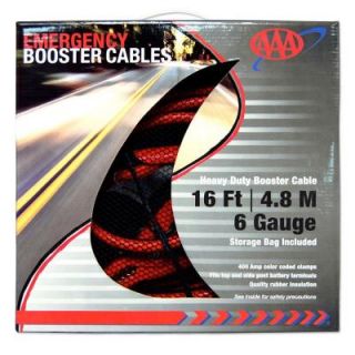 AAA 16 ft. 6 Gauge Emergency Booster Cables 4326AAA