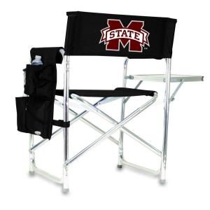 Picnic Time Mississippi State University Black Sports Chair with Digital Logo 809 00 179 384