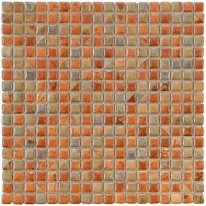 Merola Tile Rustica Mini Tundra Beige 12 in. x 12 in. x 6 mm Porcelain Mosaic Floor and Wall Tile FCP96RTU