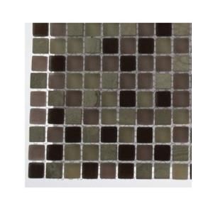 Splashback Tile Rocky Mountain Blend Glass   6 in. x 6 in. x 8 mm Floor and Wall Tile Sample (1 sq. ft.) R5D8 GLASS TILES