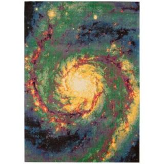 Nourison Altered States Galaxy Multicolor 8 ft. x 10 ft. Area Rug DISCONTINUED 147462