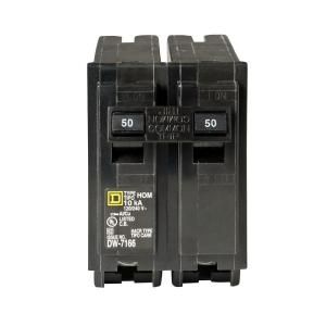 Square D by Schneider Electric Homeline 50 Amp Two Pole Circuit Breaker HOM250CP