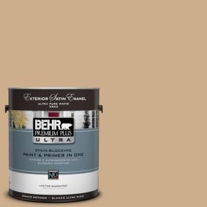 BEHR Premium Plus Ultra 1 Gal. #UL160 5 Raffia Ribbon Satin Enamel Exterior Paint 985401