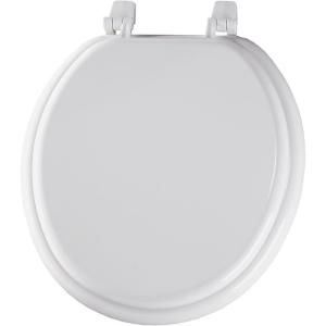 BEMIS Round Closed Front Toilet Seat in White 400 000