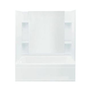 Sterling Plumbing Accord 32 in. x 60 in. x 74 in. Bath and Shower Kit with Left Hand Drain in White 71150110 0 