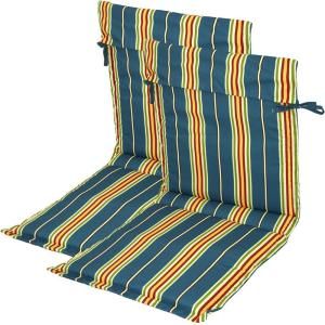 Hampton Bay Ocean Stripe Outdoor Sling Chair Cushion (2 Pack) 7723 02223100