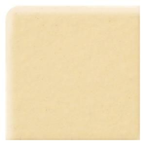 Daltile Semi Gloss Cornsilk 4 1/4 in. x 4 1/4 in. Ceramic Bullnose Corner Wall Tile 0160SCRL44491P1
