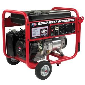 All Power 6,000 Watt 9 HP Gasoline Powered Portable Generator with Mobility Cart APGG6000