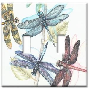 Art Plates Dragonflies   Oversize Double Wall Plate OVD 139