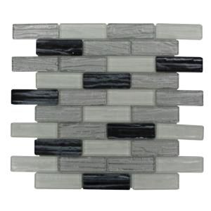 Splashback Tile Blend 12 in. x 12 in. x 8 mm Glass Mosaic Floor and Wall Tile(1 sq. ft.) GEMINI ZODIAC