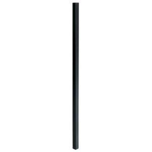 First Alert 2 in. x 2 in. x 78 in. Steel Black Fence Post P278P