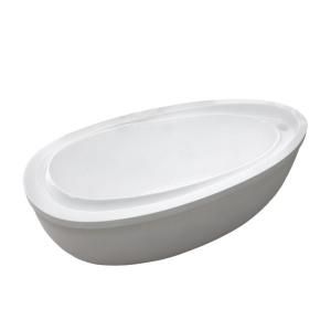 Universal Tubs Mystic 5.9 ft. Jetted Air Bath Tub with Reversible Drain in White HD3871BA