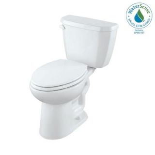 Gerber Viper 2 Piece High Efficiency Compact Elongated Toilet in White GHE21519