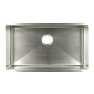 FrankeUSA Undermount Stainless Steel 29x18x10 Single Bowl Kitchen Sink UDTS30/10