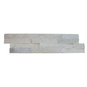 MS International Arctic White Ledger Panel 6 in. x 24 in. Natural Quartzite Wall Tile (6 sq. ft. / case) LPNLQARCWHI624