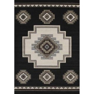 United Weavers Mountain Black 7 ft. 10 in. x 11 ft. 2 in. Area Rug 401 01270 912L
